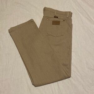 Wrangler 936Tan Cowboy Cut Khaki Colored Pants 36x32